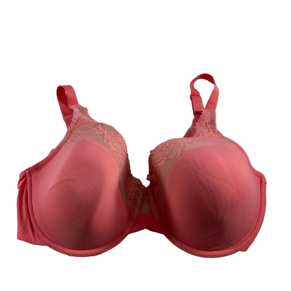 Olga Bra Size 42C Pink Lace Underwire Contour T Shirt GF7961A